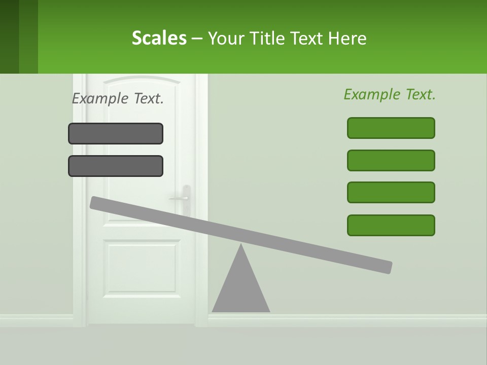 Home Gate Keyhole PowerPoint Template