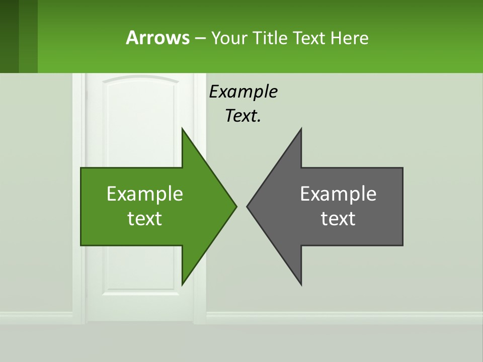 Home Gate Keyhole PowerPoint Template