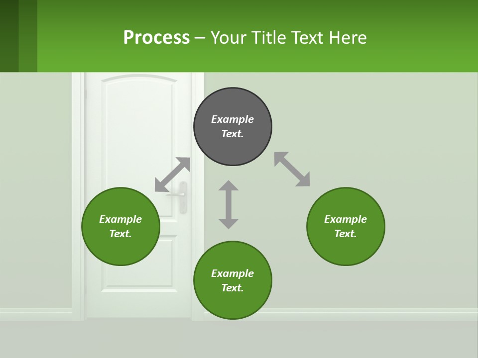 Home Gate Keyhole PowerPoint Template