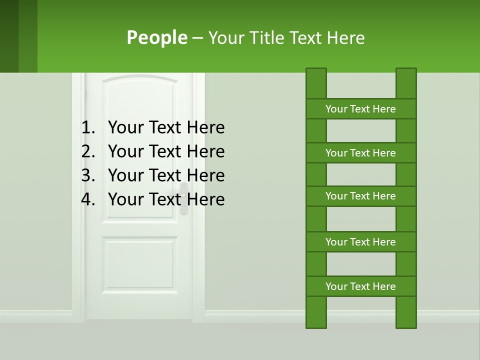 Home Gate Keyhole PowerPoint Template