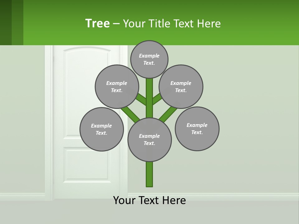 Home Gate Keyhole PowerPoint Template