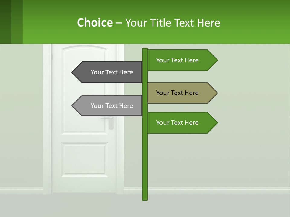 Home Gate Keyhole PowerPoint Template