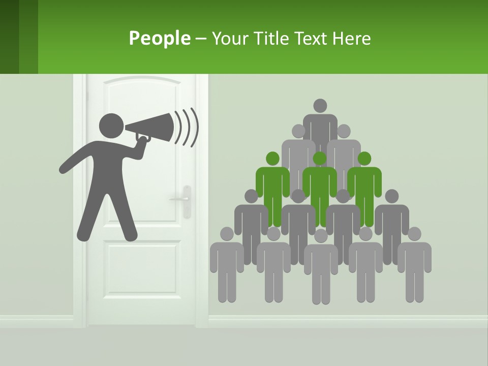 Home Gate Keyhole PowerPoint Template