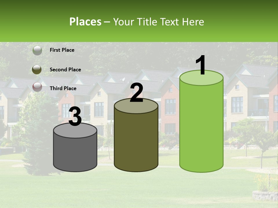 Real Outside Apartment PowerPoint Template