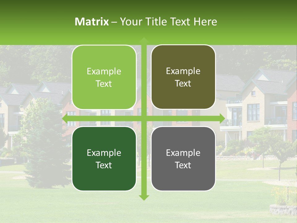 Real Outside Apartment PowerPoint Template