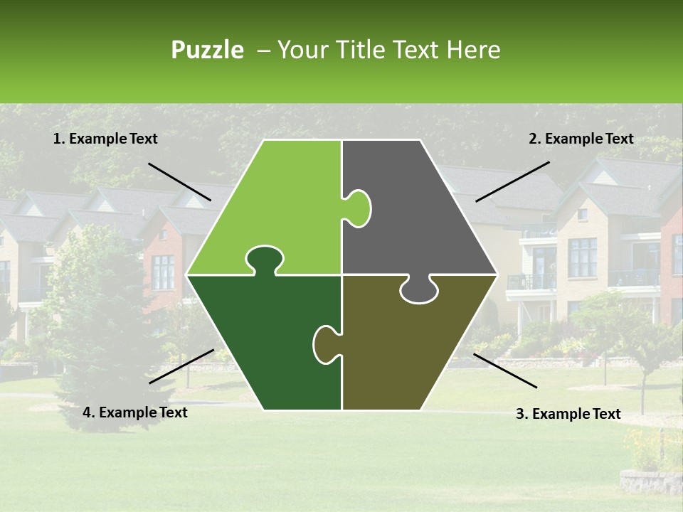 Real Outside Apartment PowerPoint Template