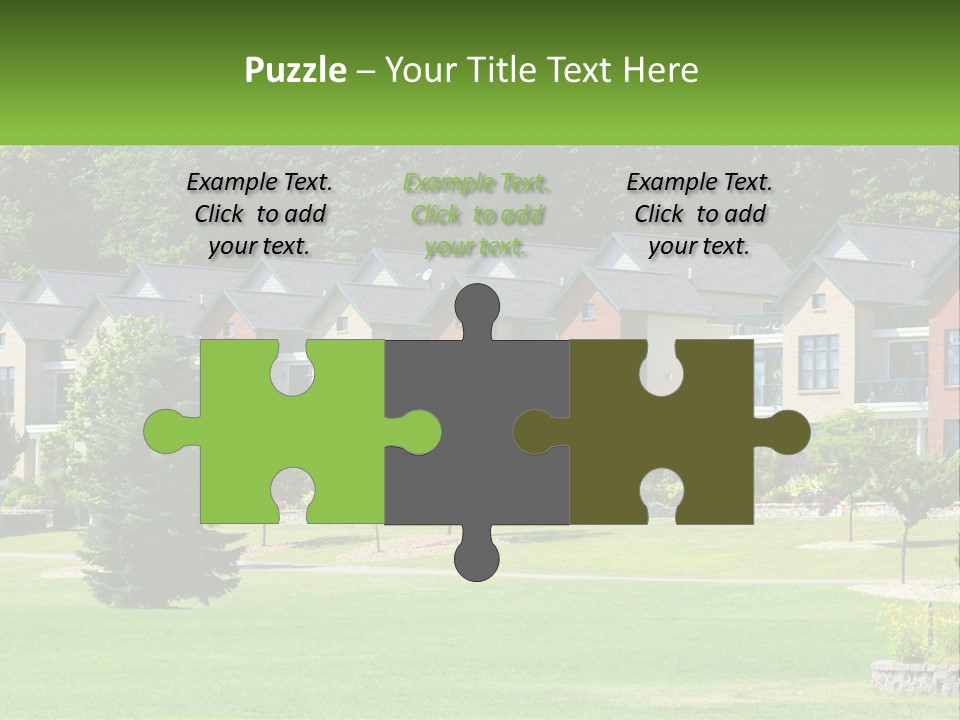 Real Outside Apartment PowerPoint Template