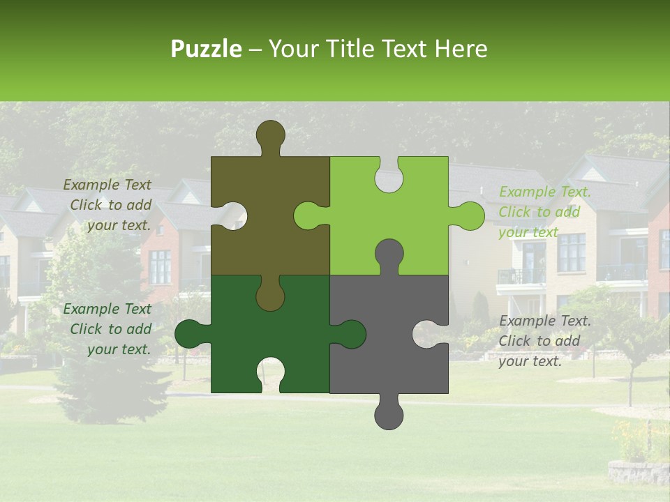 Real Outside Apartment PowerPoint Template