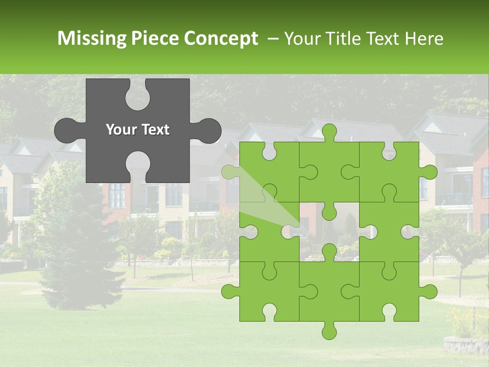 Real Outside Apartment PowerPoint Template