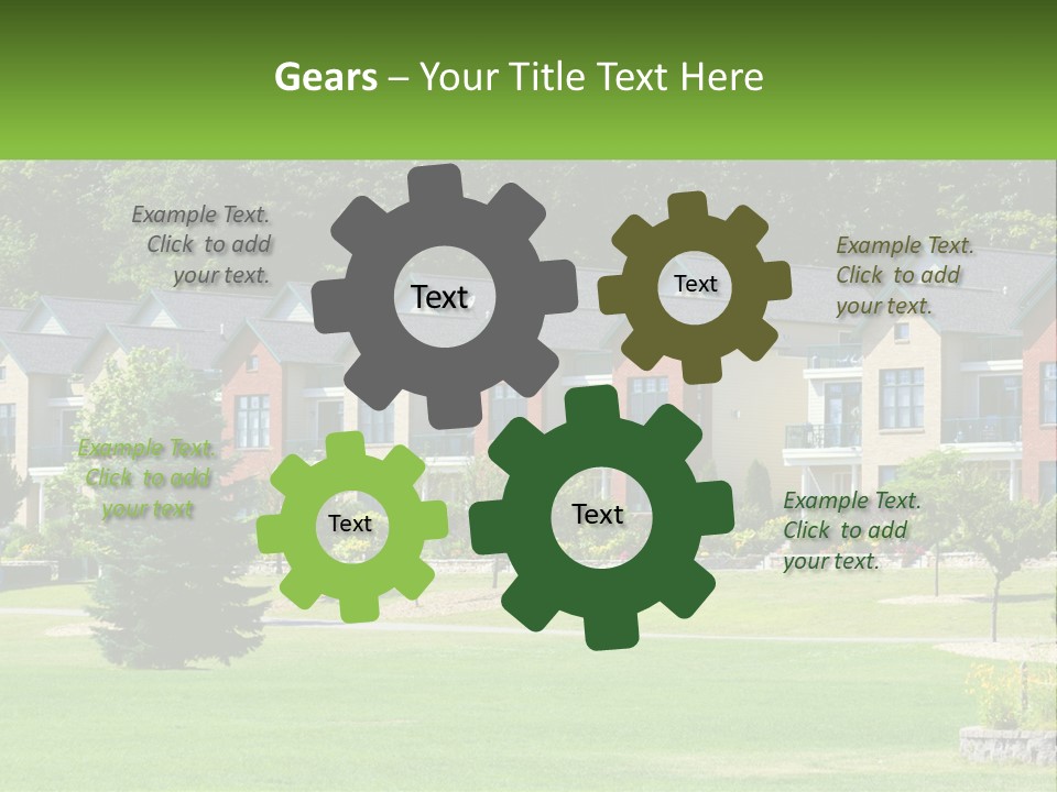 Real Outside Apartment PowerPoint Template