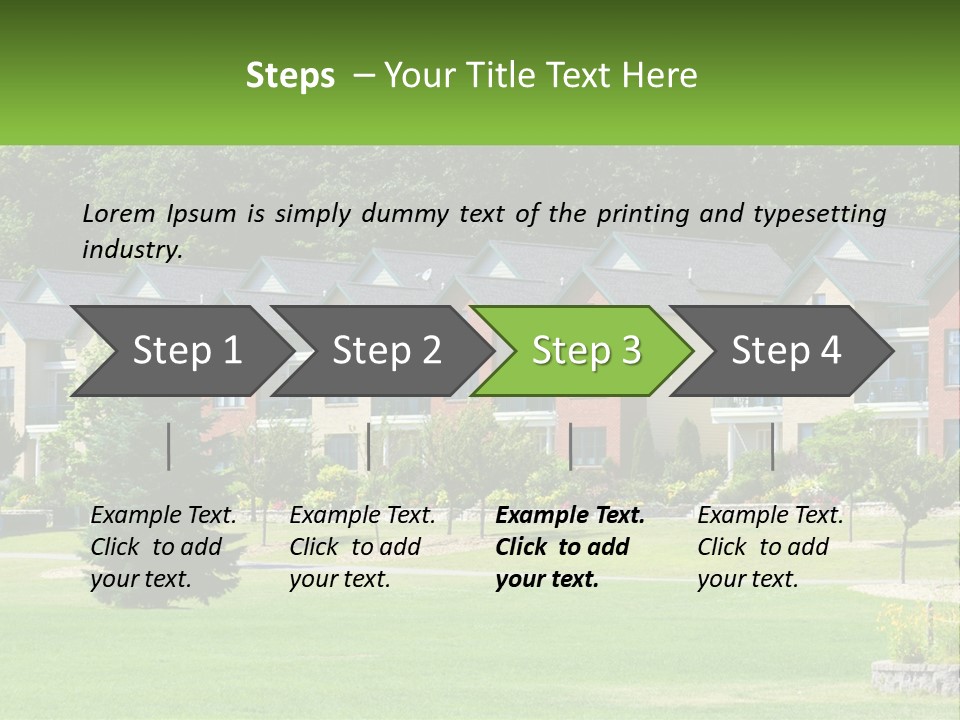 Real Outside Apartment PowerPoint Template