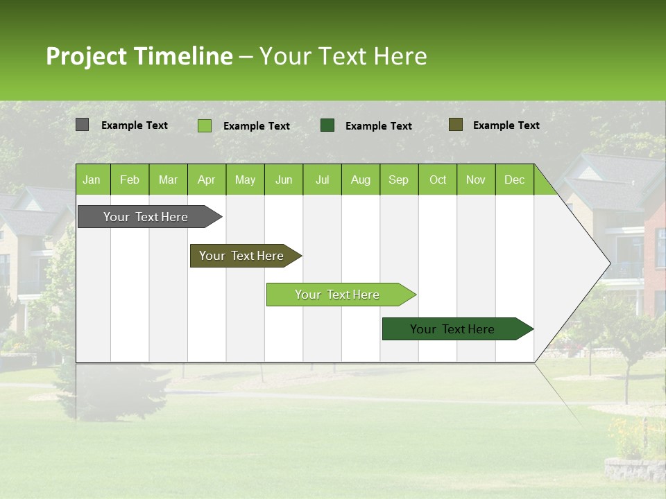 Real Outside Apartment PowerPoint Template