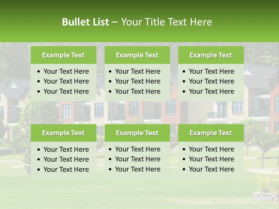 Real Outside Apartment PowerPoint Template