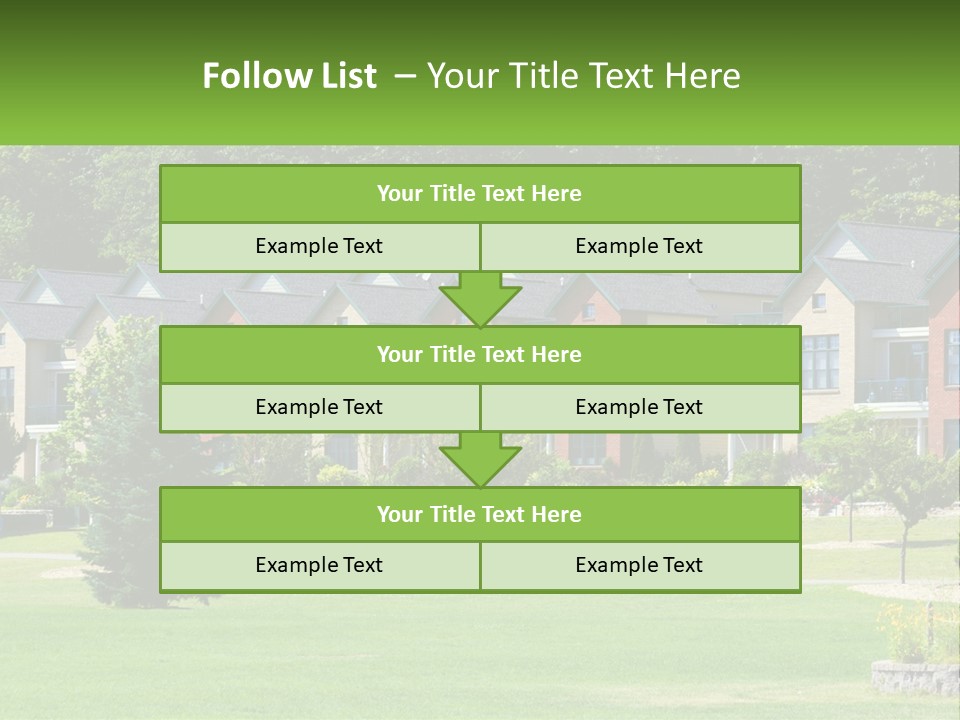 Real Outside Apartment PowerPoint Template