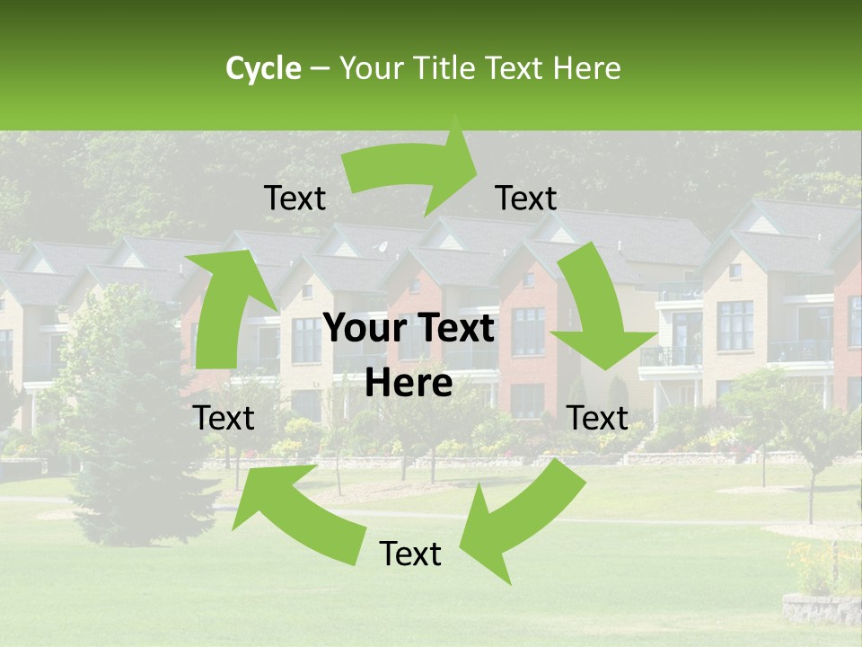 Real Outside Apartment PowerPoint Template