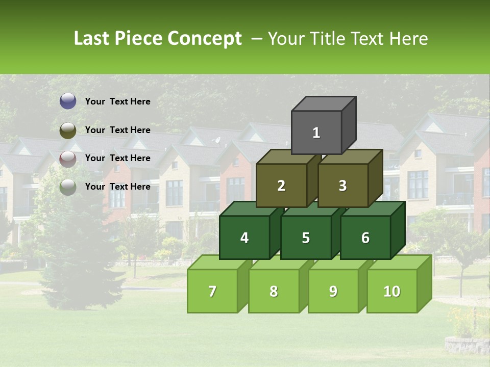 Real Outside Apartment PowerPoint Template