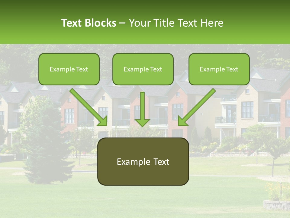 Real Outside Apartment PowerPoint Template