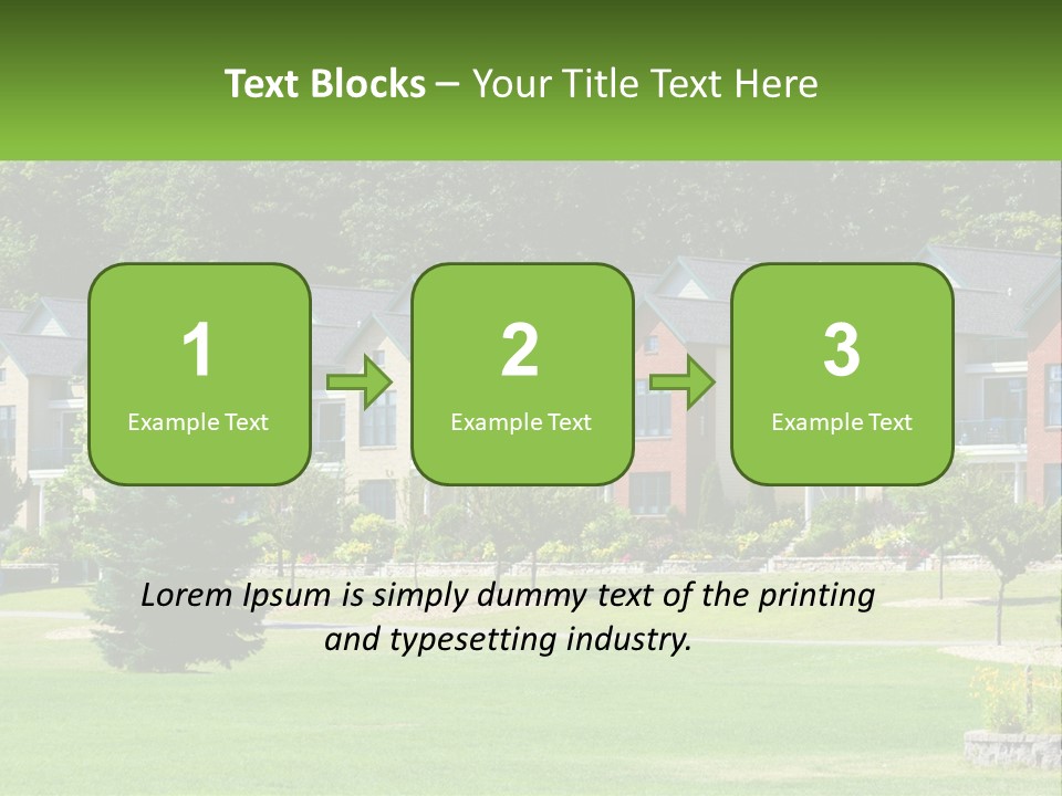 Real Outside Apartment PowerPoint Template