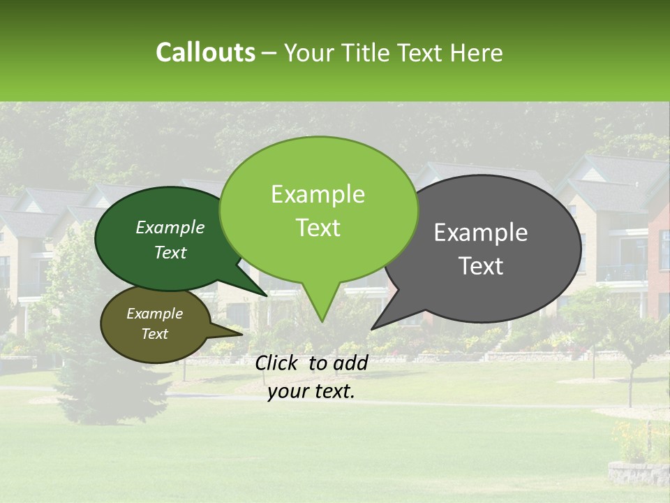 Real Outside Apartment PowerPoint Template