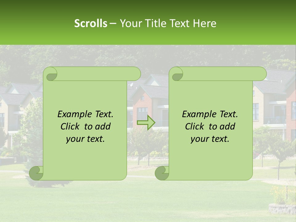 Real Outside Apartment PowerPoint Template