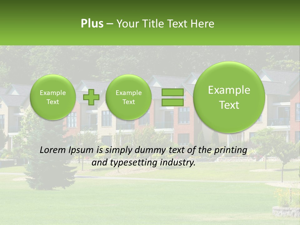 Real Outside Apartment PowerPoint Template