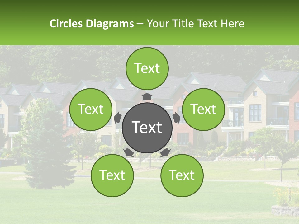 Real Outside Apartment PowerPoint Template