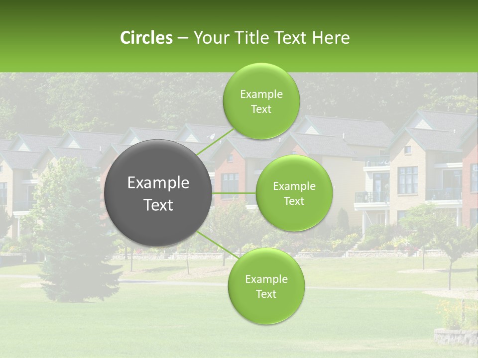 Real Outside Apartment PowerPoint Template
