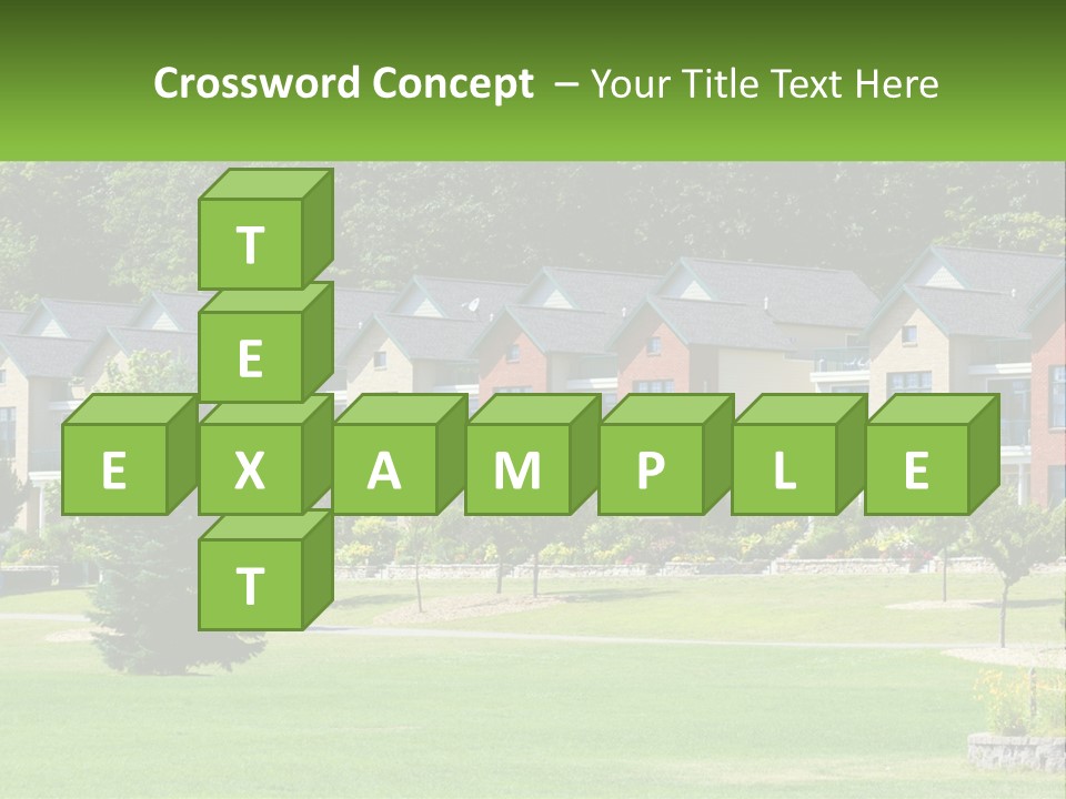 Real Outside Apartment PowerPoint Template
