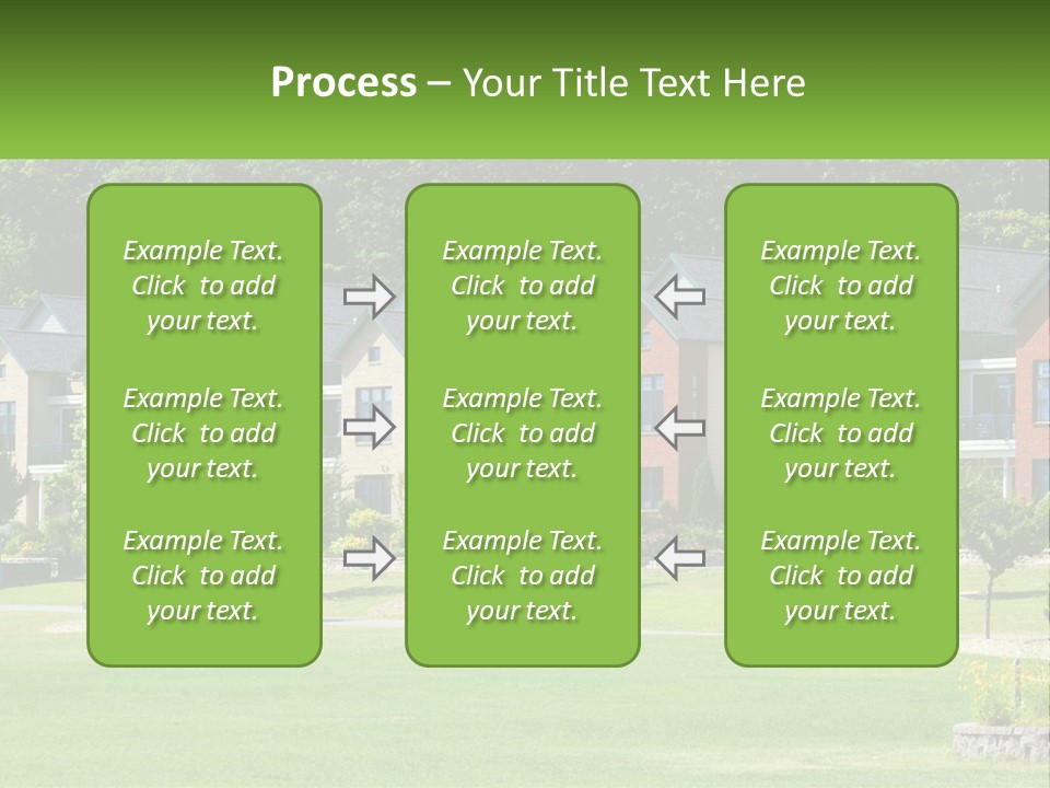 Real Outside Apartment PowerPoint Template