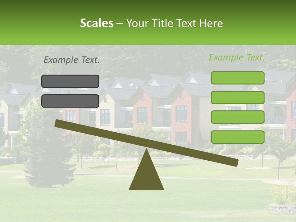 Real Outside Apartment PowerPoint Template