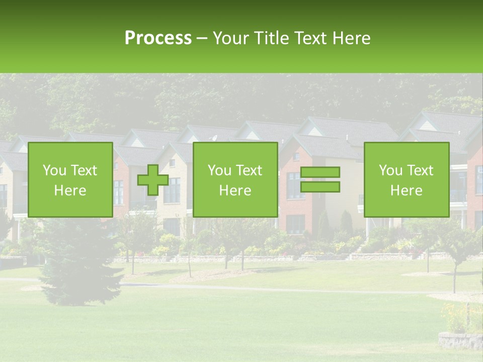 Real Outside Apartment PowerPoint Template