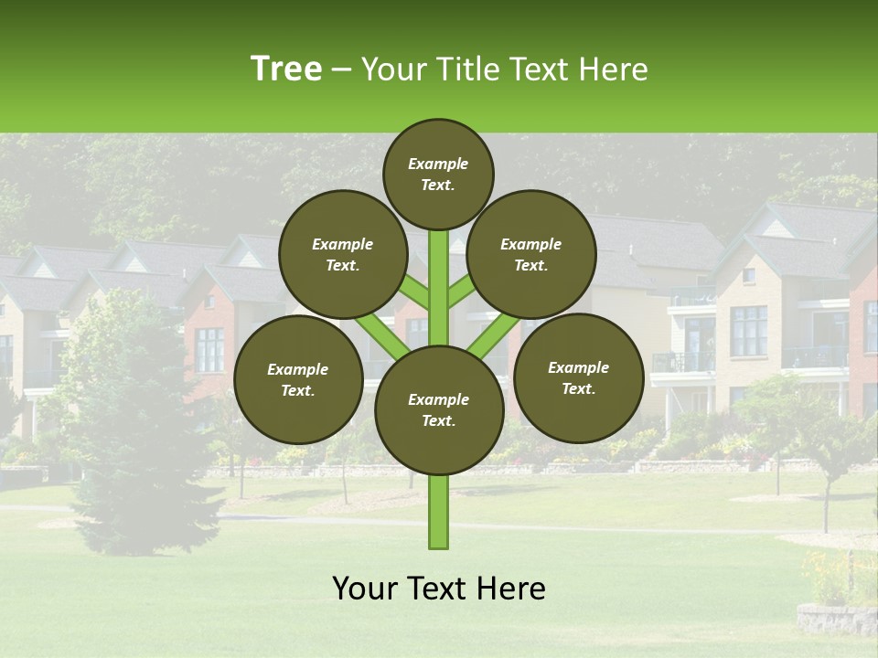 Real Outside Apartment PowerPoint Template