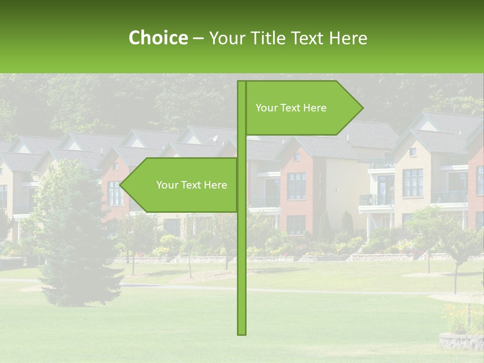 Real Outside Apartment PowerPoint Template