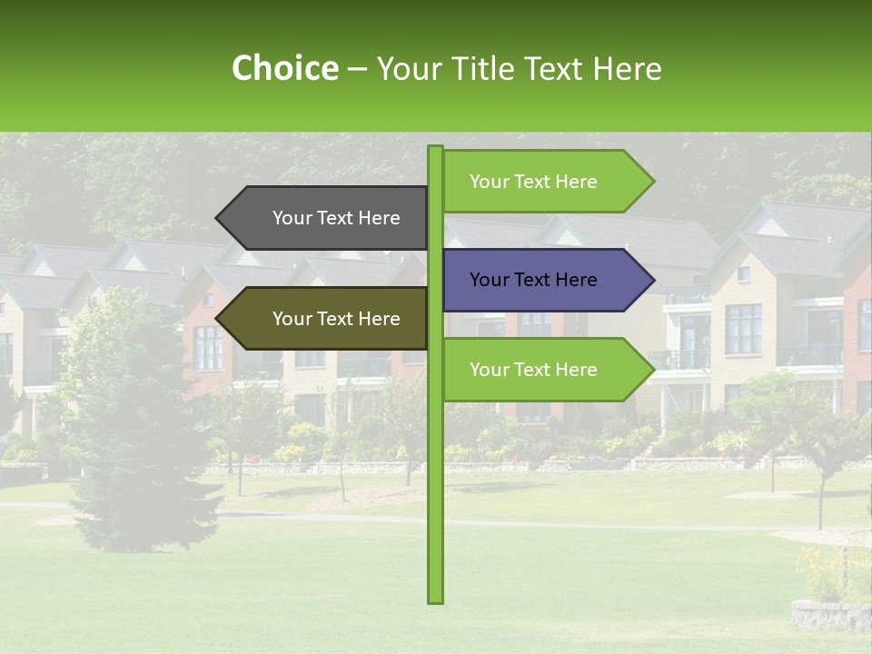 Real Outside Apartment PowerPoint Template