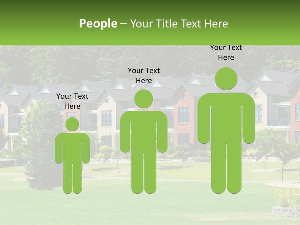 Real Outside Apartment PowerPoint Template
