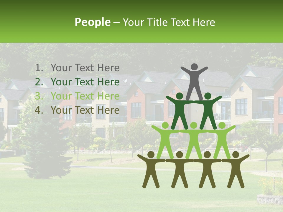 Real Outside Apartment PowerPoint Template