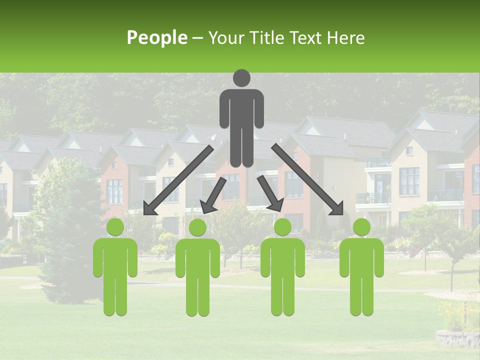 Real Outside Apartment PowerPoint Template