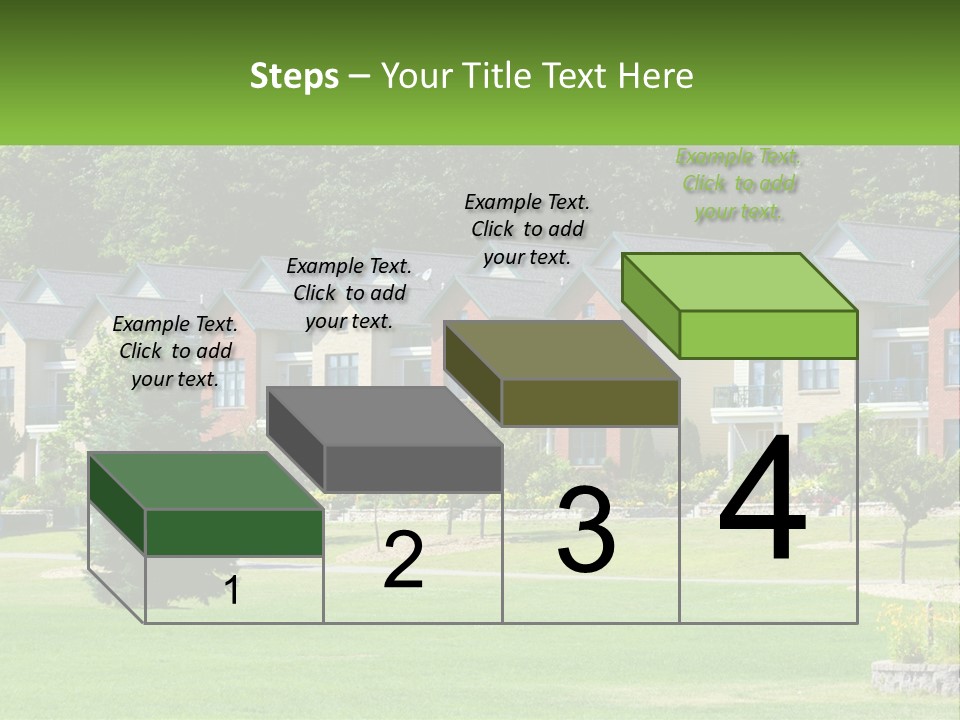 Real Outside Apartment PowerPoint Template