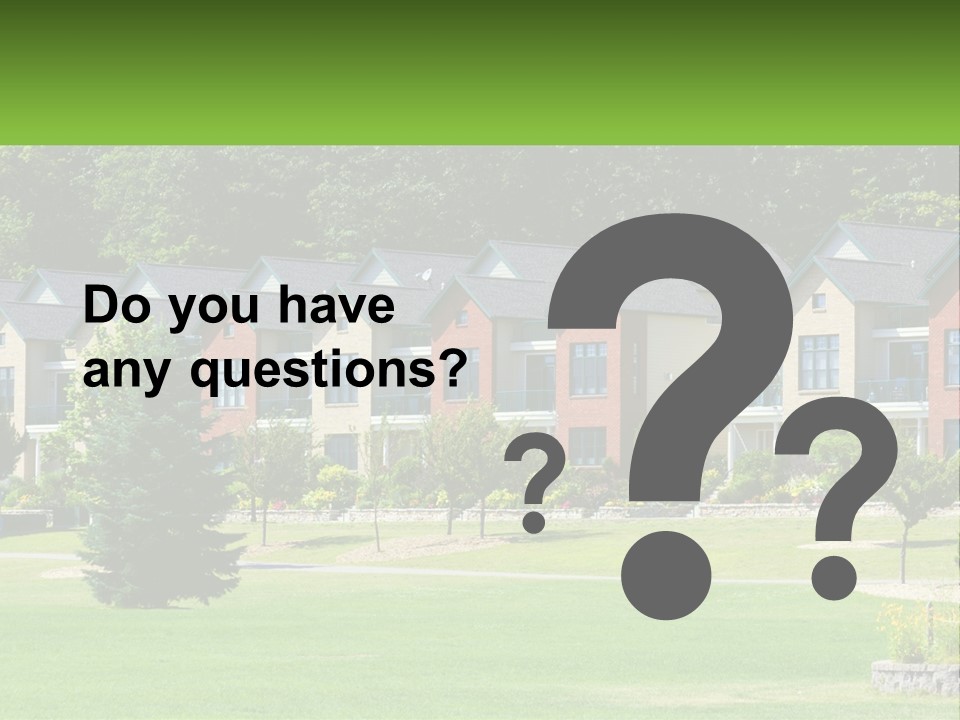 Real Outside Apartment PowerPoint Template