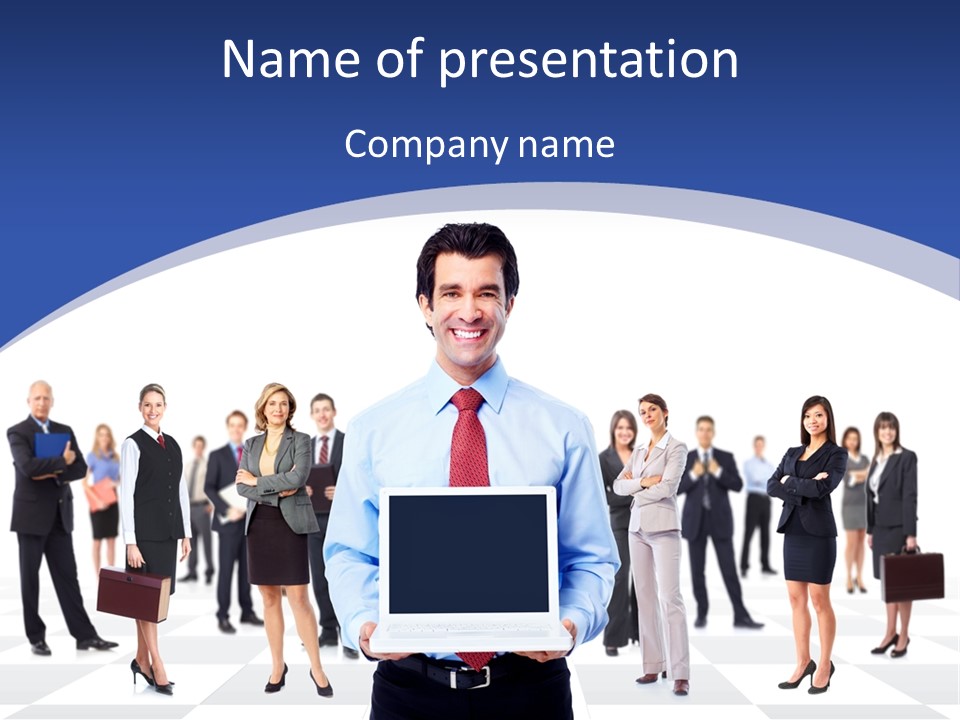 Educated Working Businesswoman PowerPoint Template