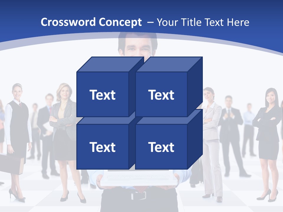 Educated Working Businesswoman PowerPoint Template