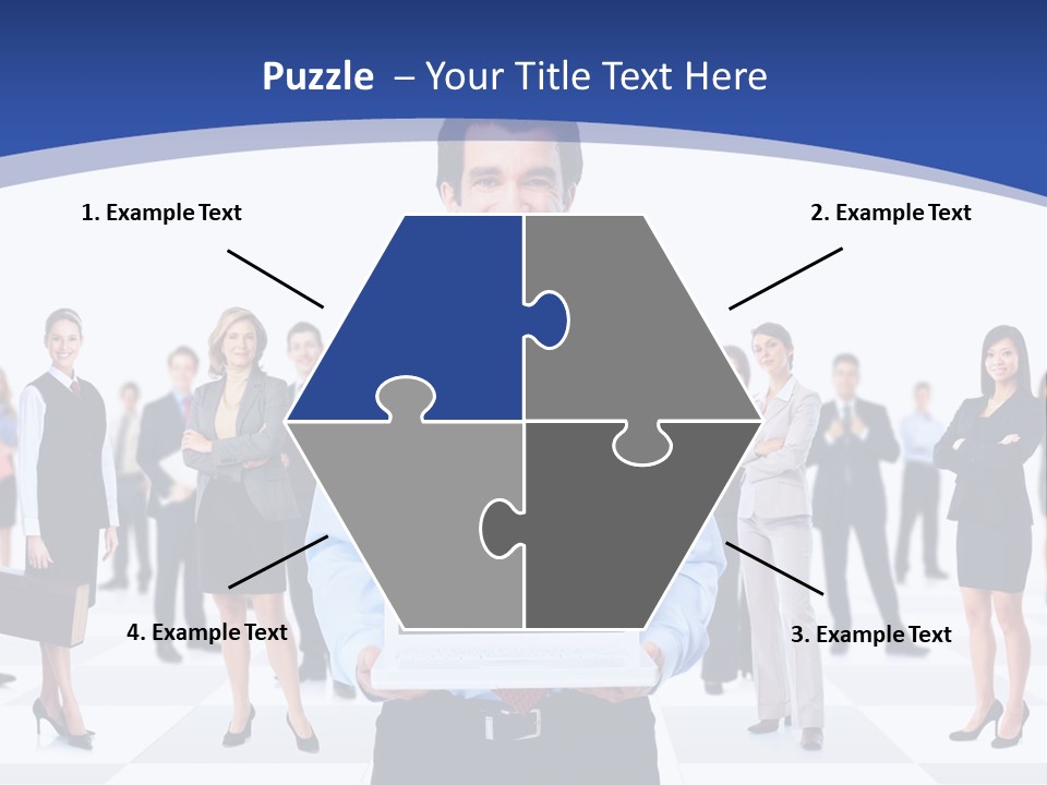 Educated Working Businesswoman PowerPoint Template