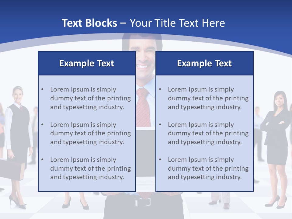 Educated Working Businesswoman PowerPoint Template