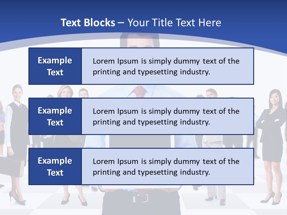 Educated Working Businesswoman PowerPoint Template