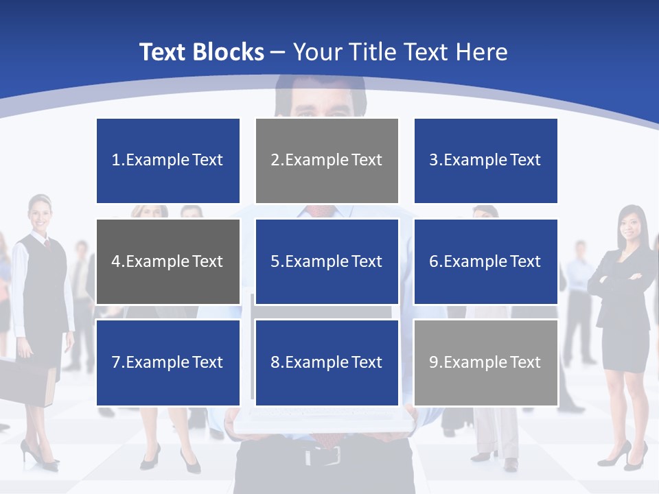 Educated Working Businesswoman PowerPoint Template