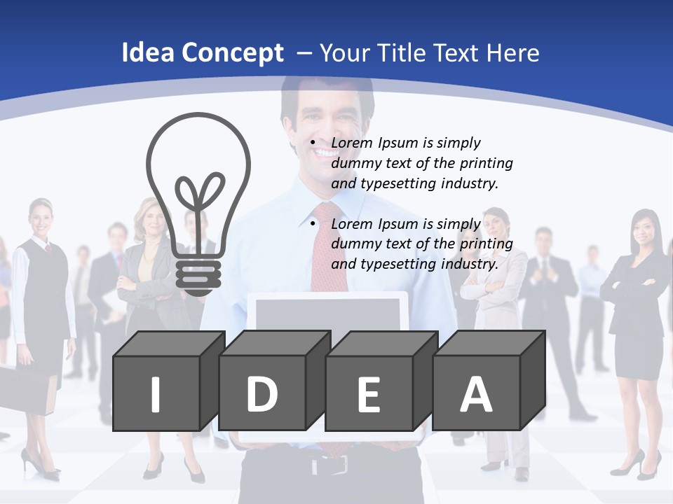 Educated Working Businesswoman PowerPoint Template