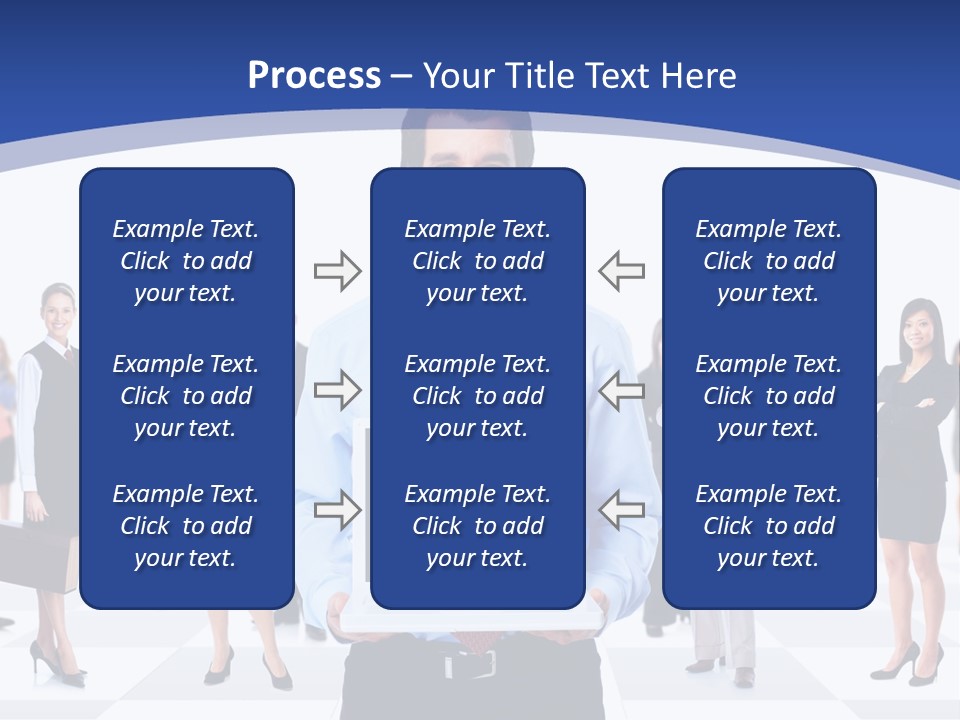 Educated Working Businesswoman PowerPoint Template