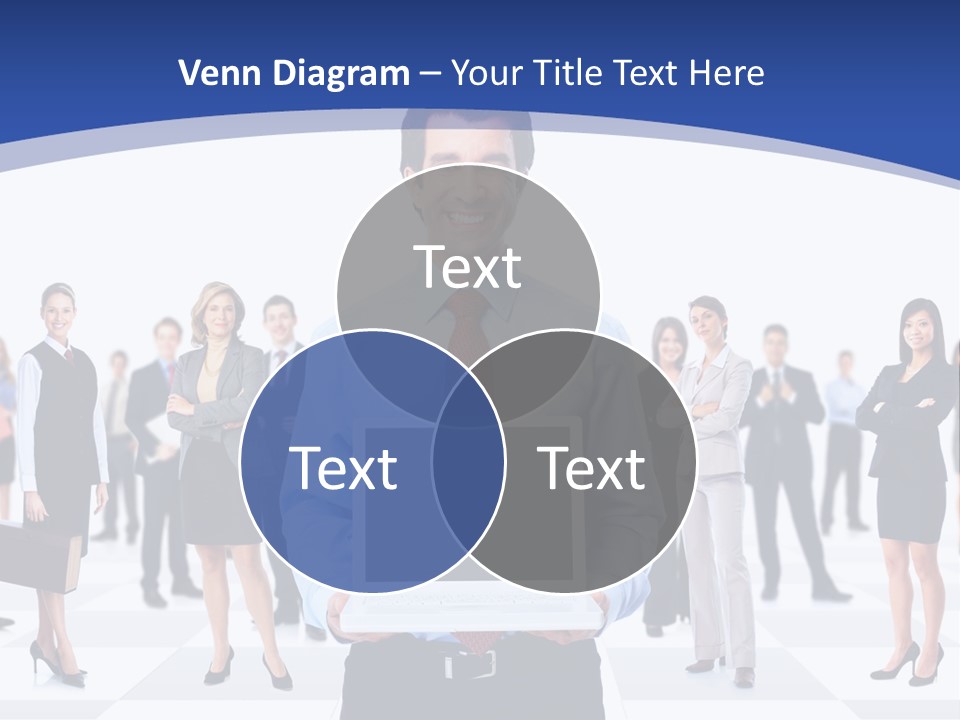 Educated Working Businesswoman PowerPoint Template