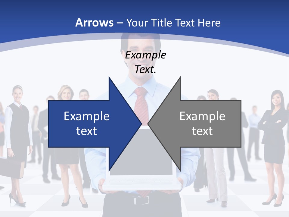 Educated Working Businesswoman PowerPoint Template