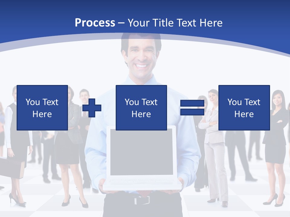 Educated Working Businesswoman PowerPoint Template